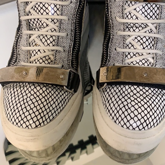 Authentic Giuseppe Zanotti Mesh-Print High-TopS - Picture 3 of 11